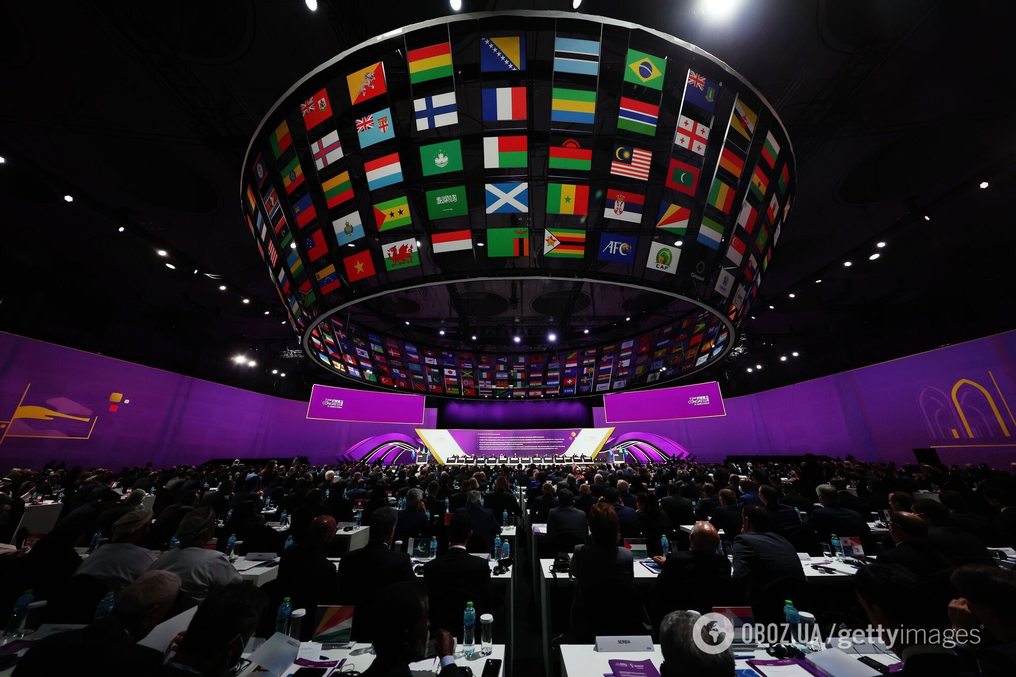 Конгресс ФИФА в Дохе.