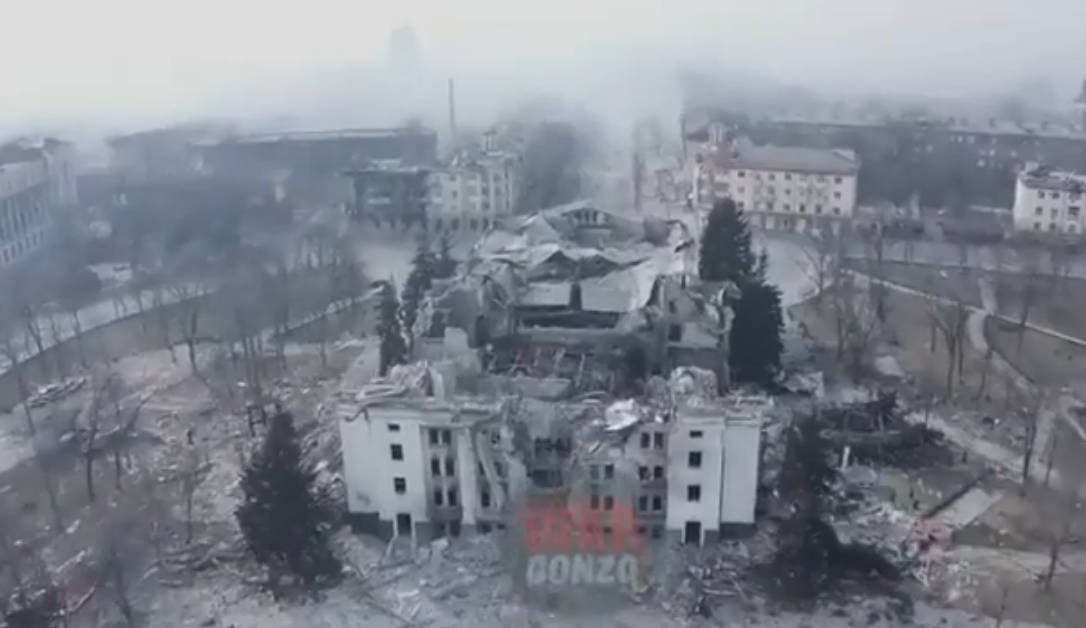 Масштабы разрушений в Мариуполе