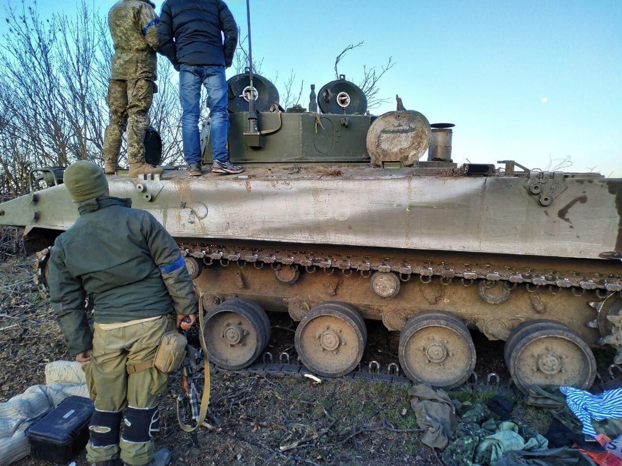 Украинские военные используют в борьбе с оккупантами БМД-4М.