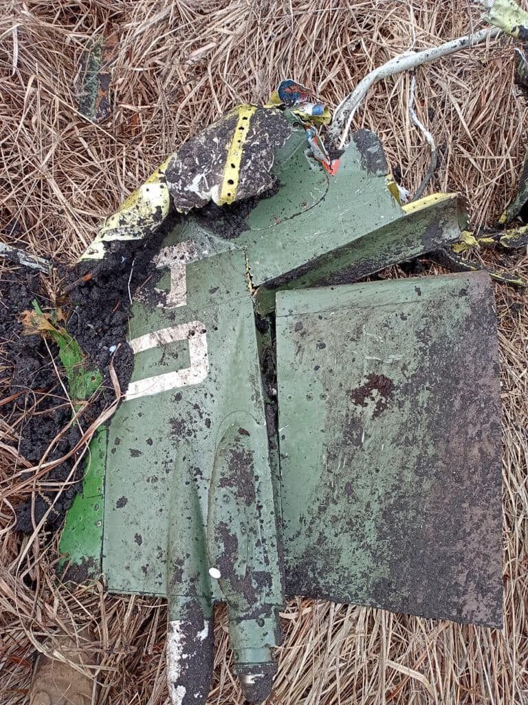 Частина збитого російського Су-25