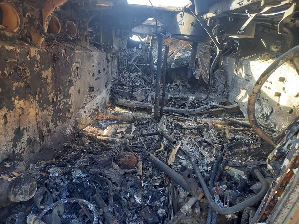На Сумщині українська оборона знищила ворожу техніку, яка йшла на Київ. Фото