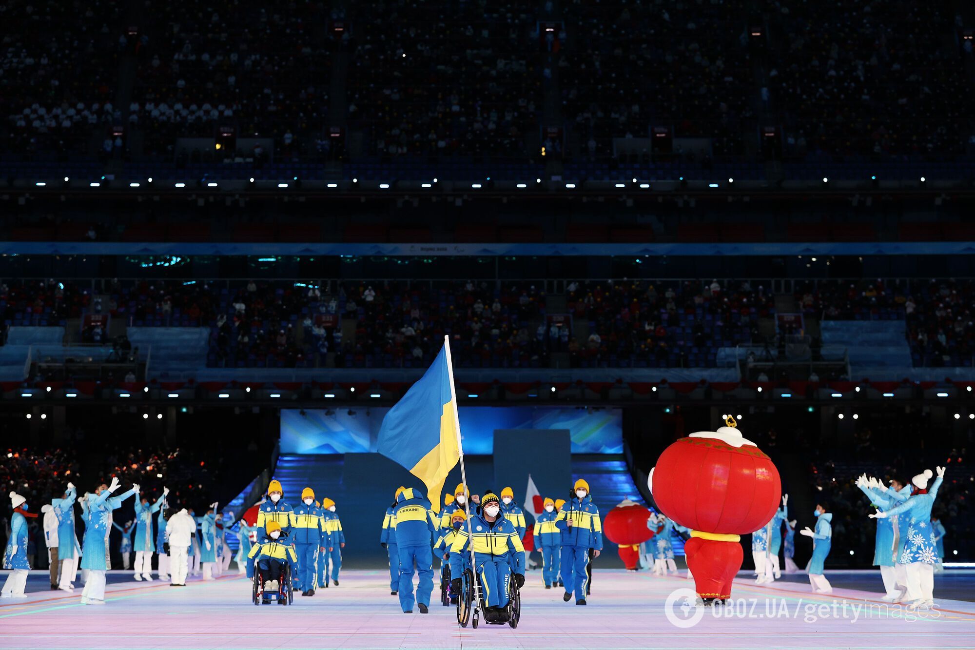 Вихід збірної України на парад учасників.