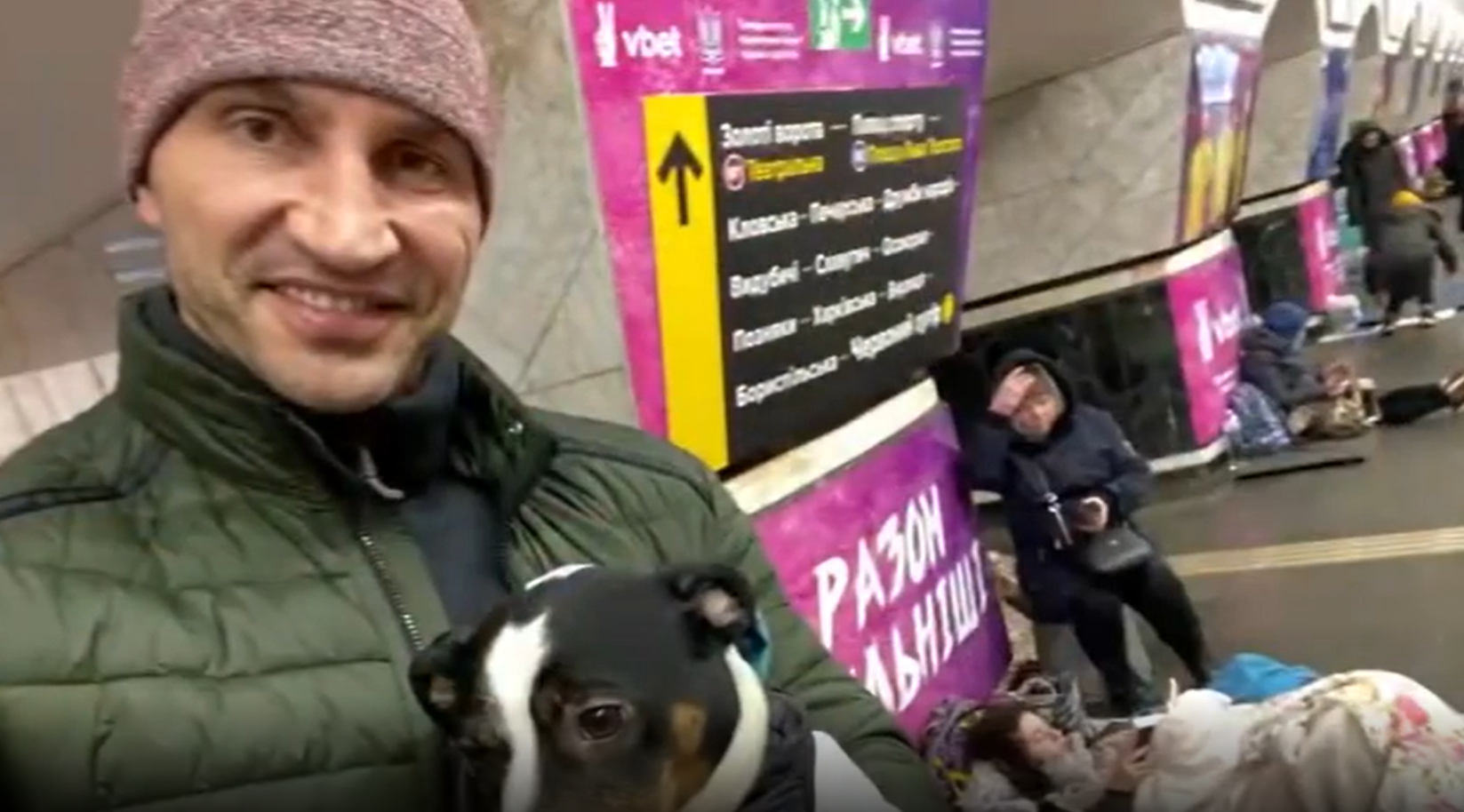 Володимир Кличко у метро.