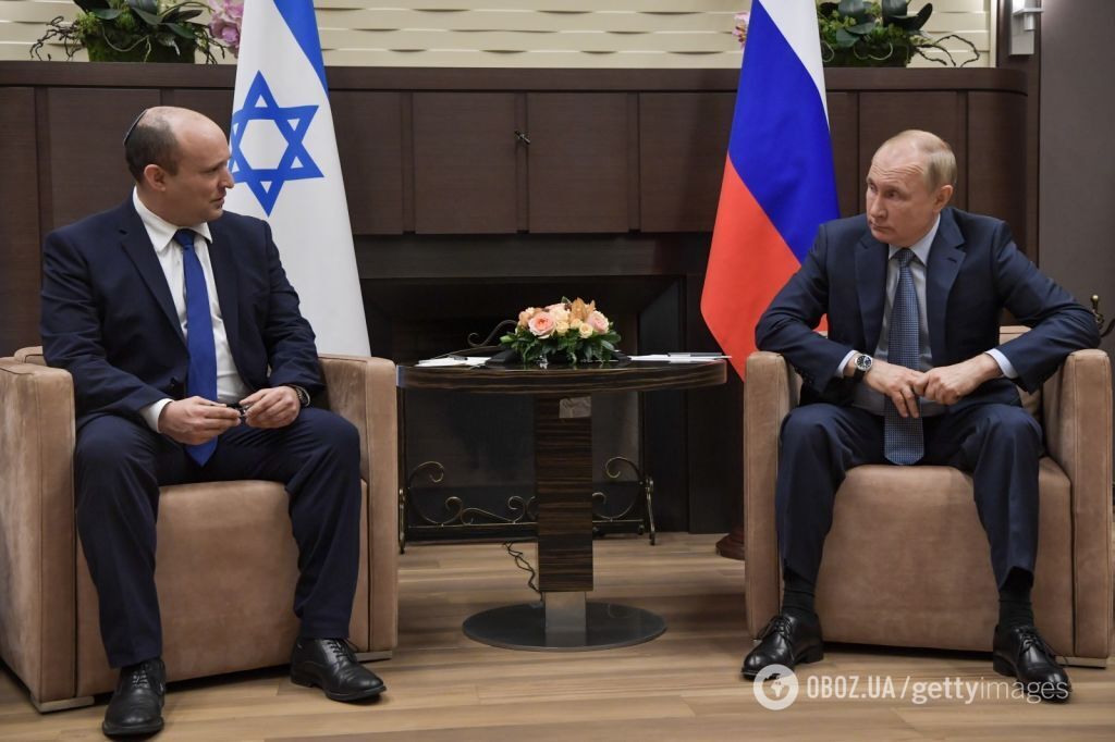 Прем'єр-міністр Ізраїлю прибув із візитом до Москви (22 жовтня 2021 року; Сочі).