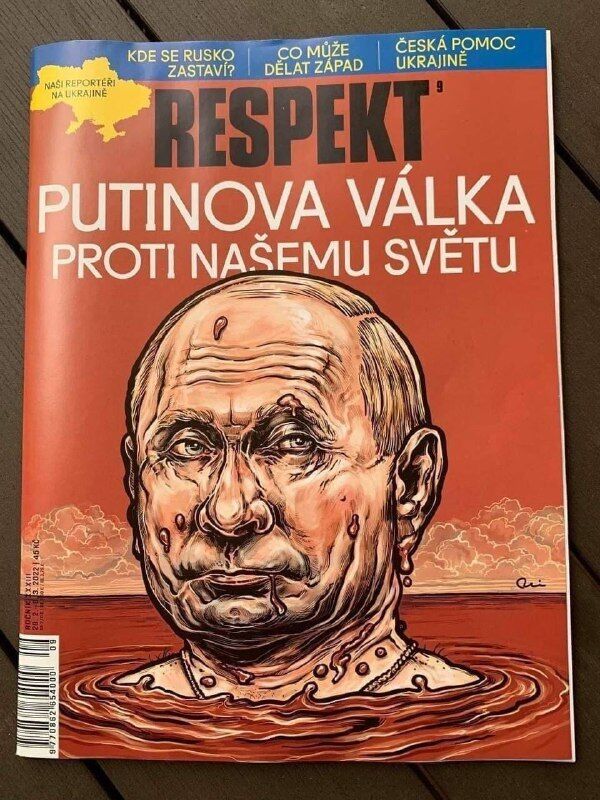 Обложка журнала Respekt.