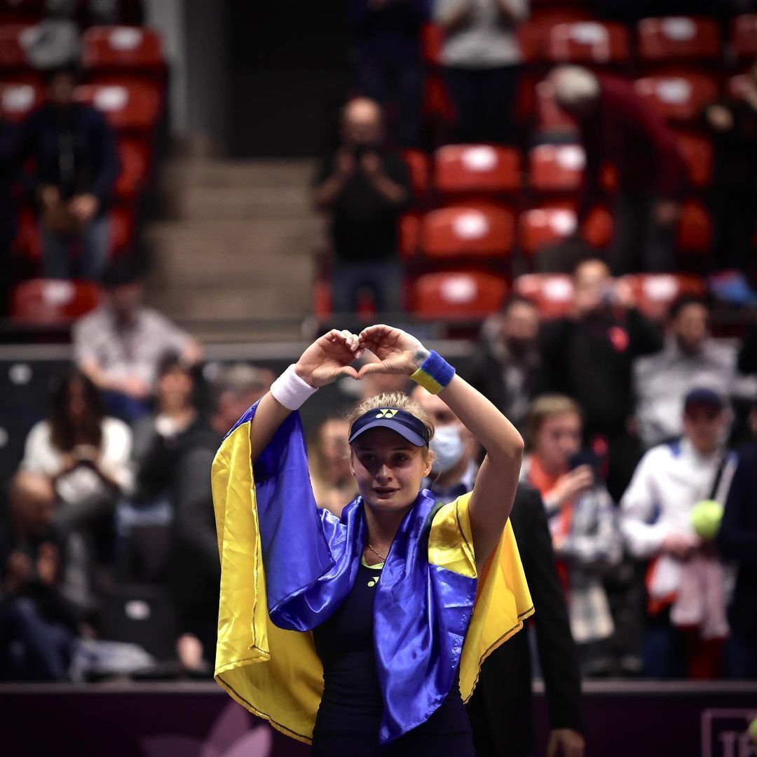 Даяна Ястремская посвятила свою игру Украине.