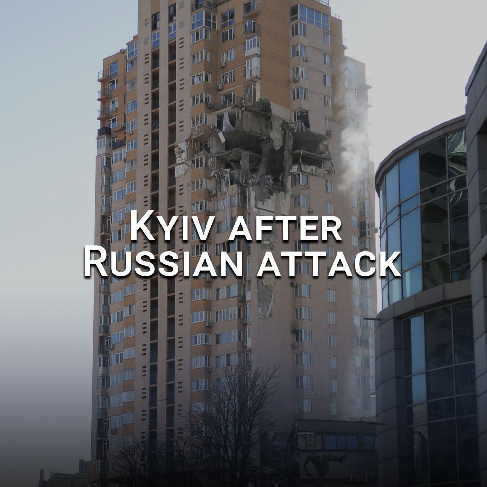 У Києві російська ракета влучила в житловий будинок