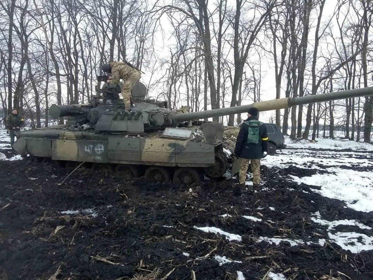 Танк оккупантов попал в руки Вооруженных сил Украины