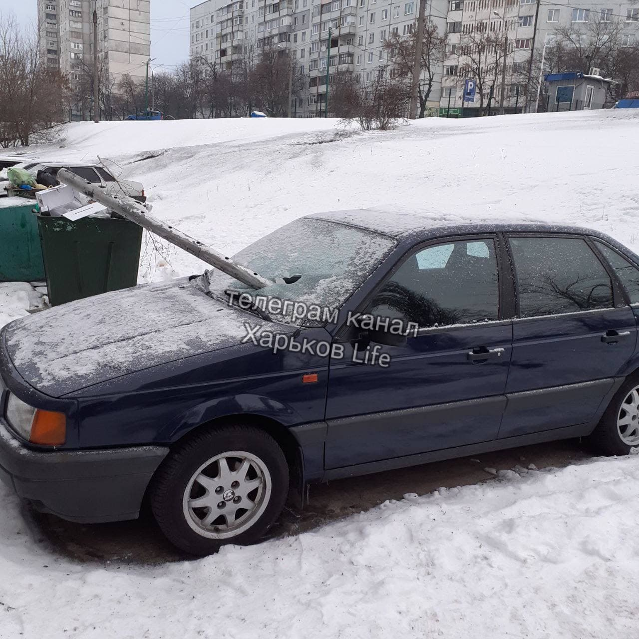 Наслідки обстрілу Амосова.