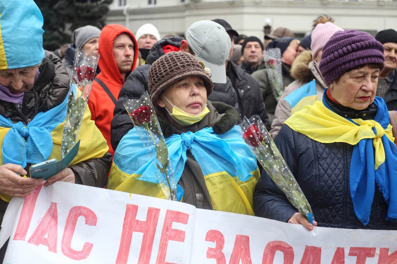Мітинг за Україну в Херсоні.
