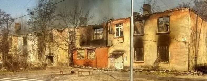 Наслідки обстрілу з боку окупантів на Луганщині.