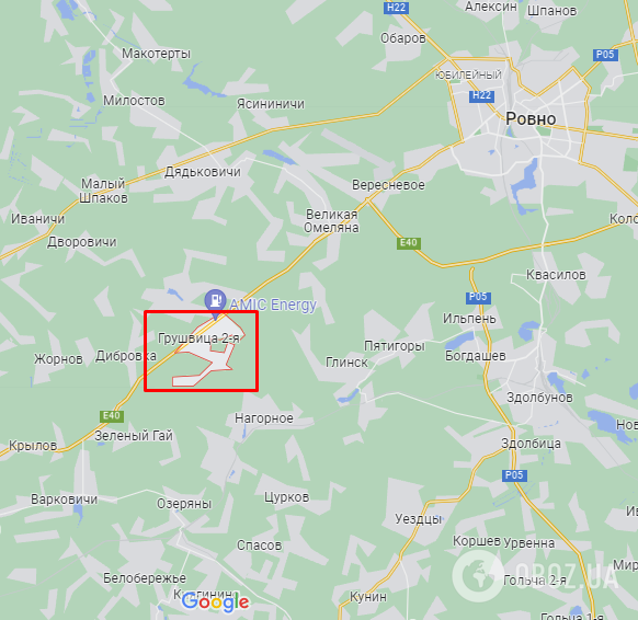 Село Грушвица Вторая на карте