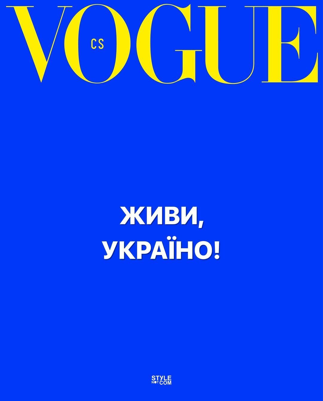 Vogue Czechoslovakia висловив солідарність українському народові