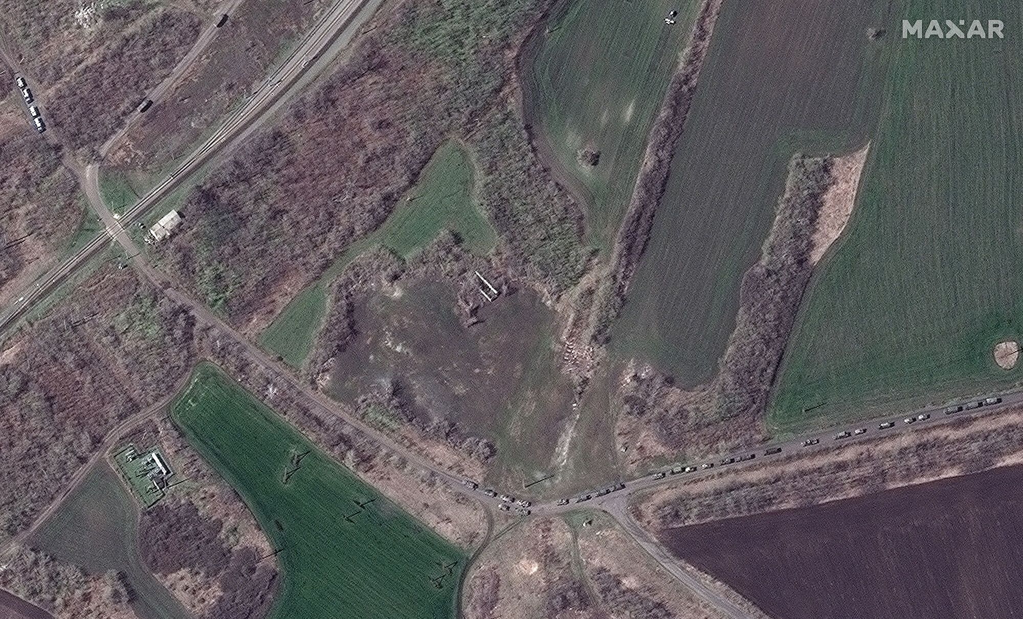 Російські війська з Бєлгородської області просуваються на схід України: у Maxar показали супутникові фото