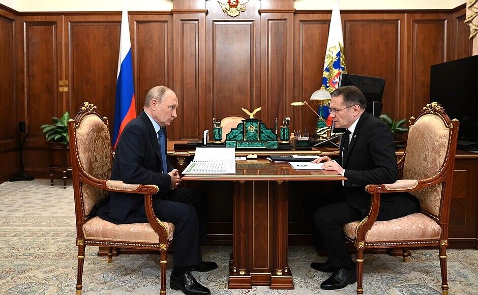 Путин встречается с руководителем Росатома Алексеем Лихачевым