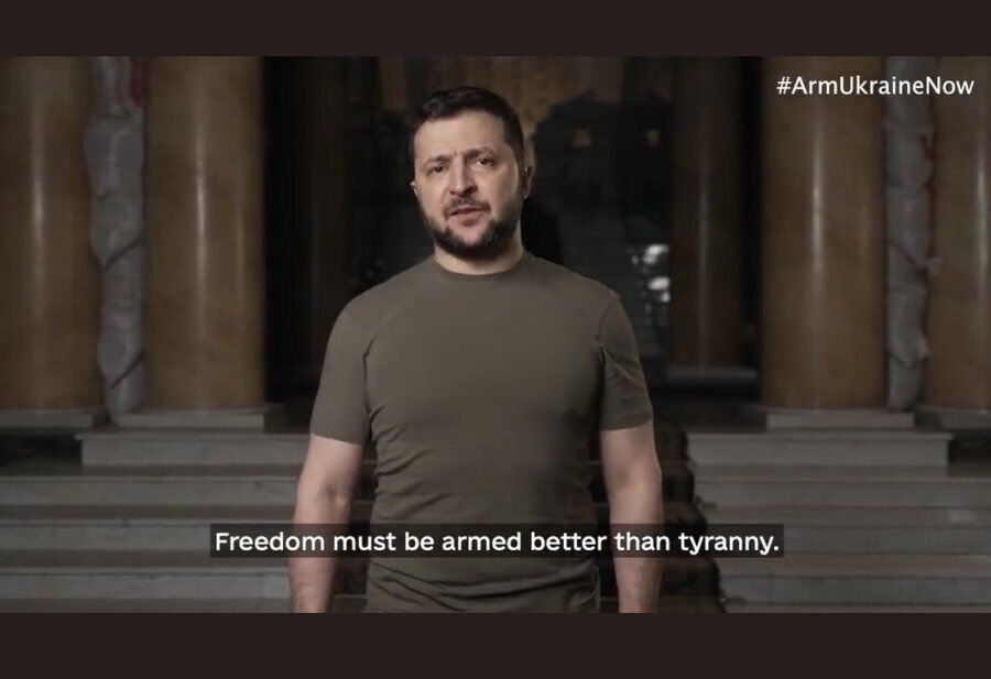 Зеленский заявил: "свобода должна быть вооружена лучше, чем тирания".