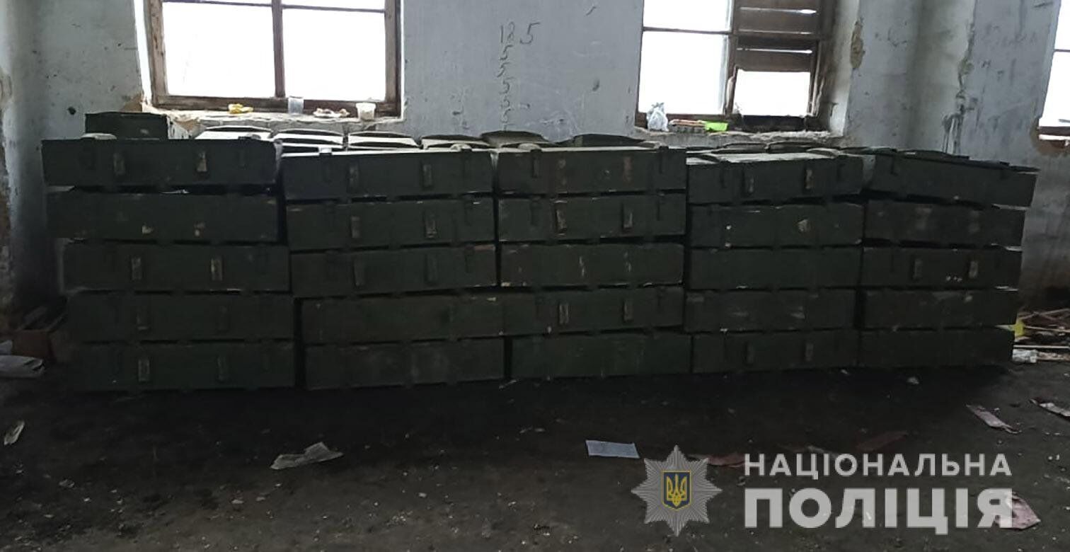 Найденные боеприпасы будут переданы Вооруженным силам Украины