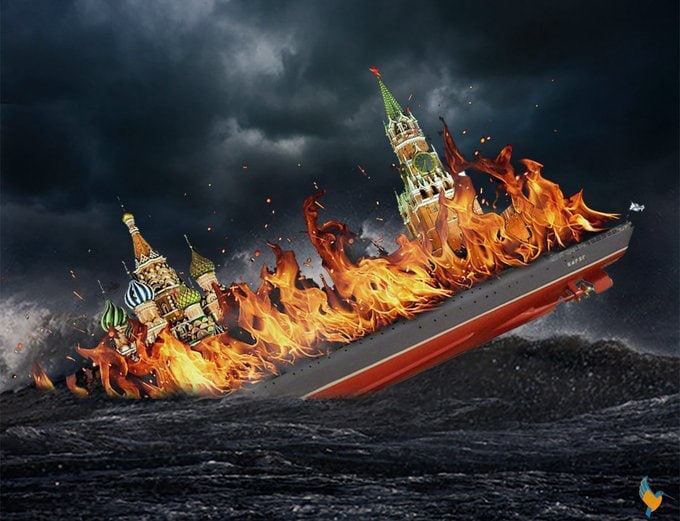 "Крейсер "Москва" перевели в ранг подводных лодок": в сети – волна насмешек из-за ликвидации флагмана путинского флота. Видео