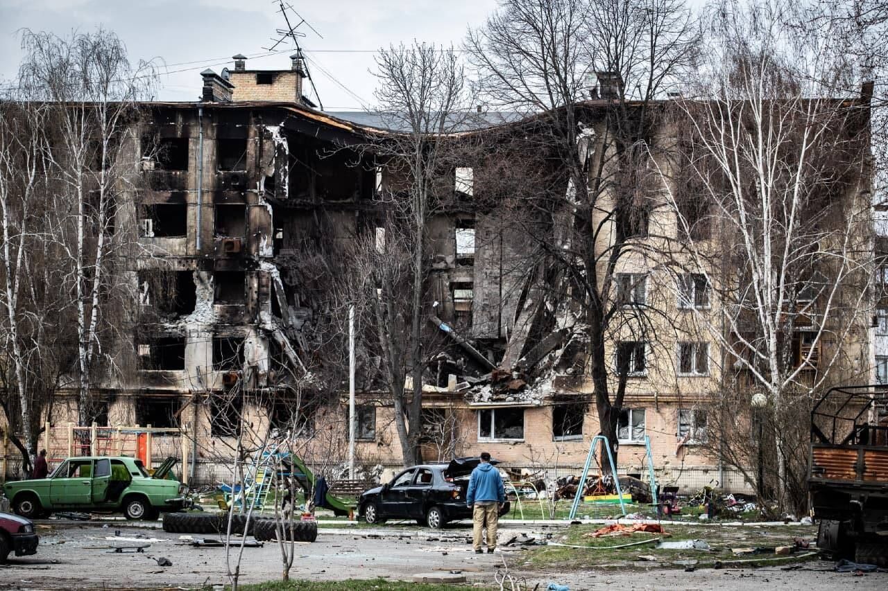 У Гостомелі було зруйновано багато будинків.