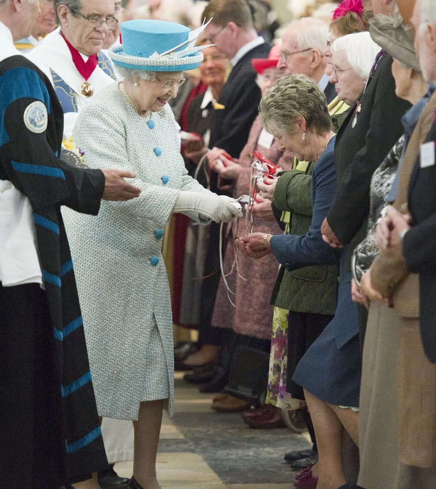 Королева Елизавета ІІ на церемонии Royal Maundy.