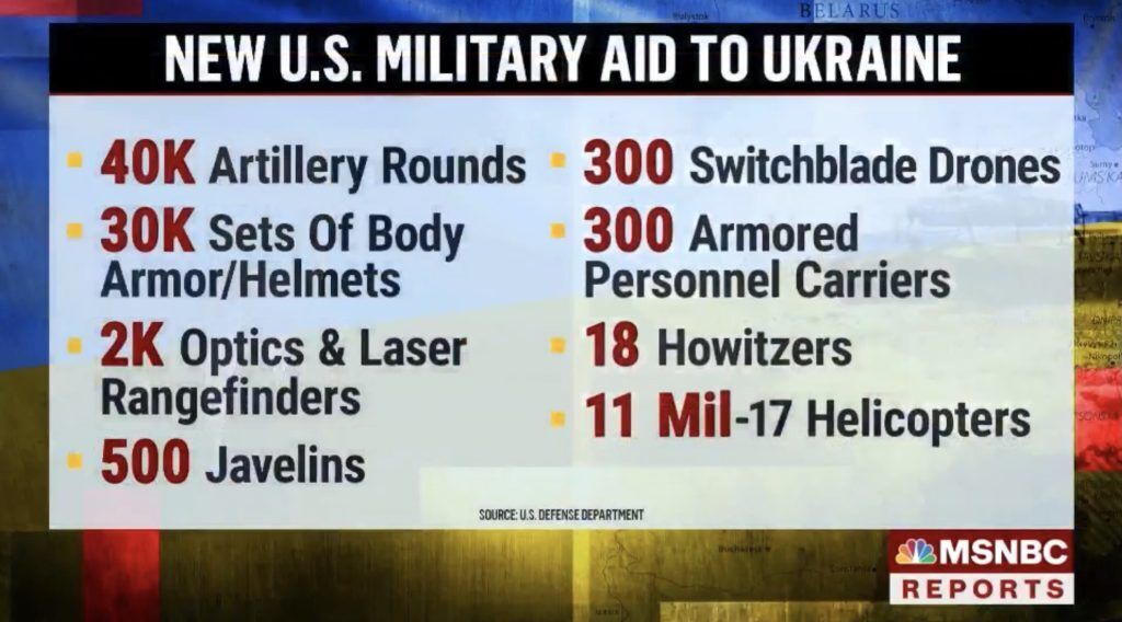 Порошенко в эфире MSNBC призвал США наращивать военную помощь Украине и окончательно принять программу ленд-лиза