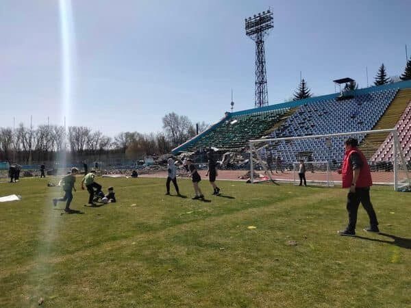 Стадион "Десна" в Чернигове принял первый матч