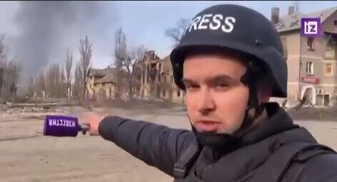 Пропагандист росТВ Алексей Полторанин признал, что дома в Мариуполе бомбит авиация РФ