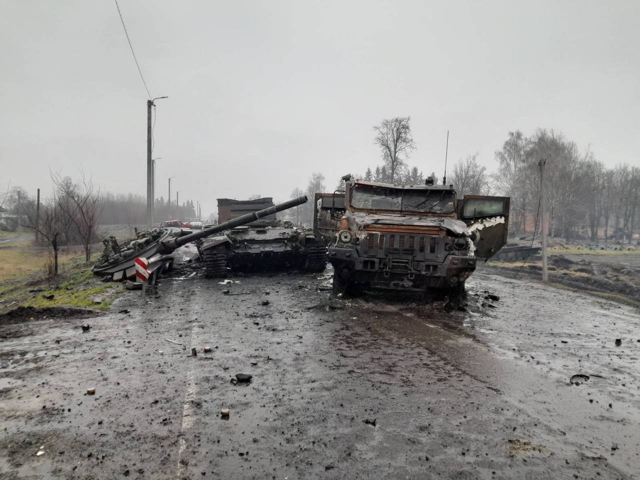 Частина знищеної техніки окупантів.