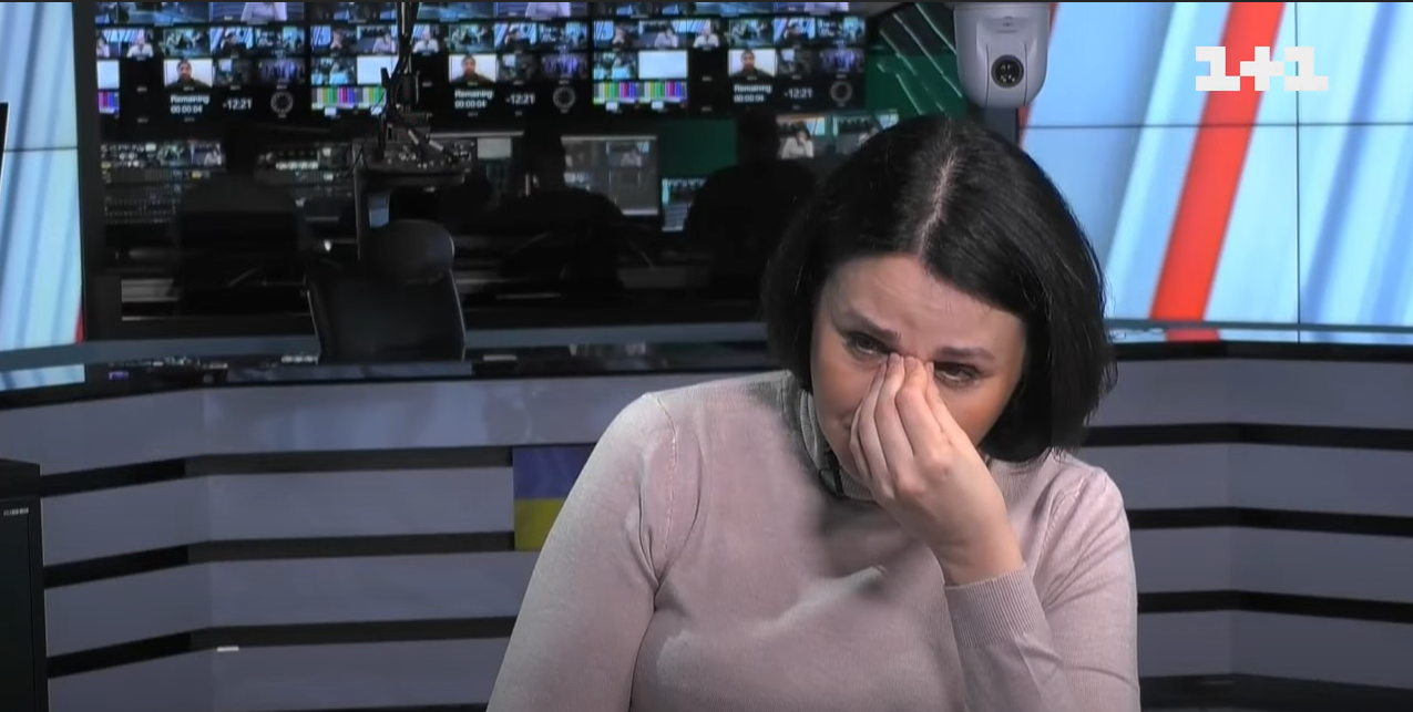 Наталія Мосейчук розплакалася у прямому ефірі під час спілкування з Андрієм Бєдняковим