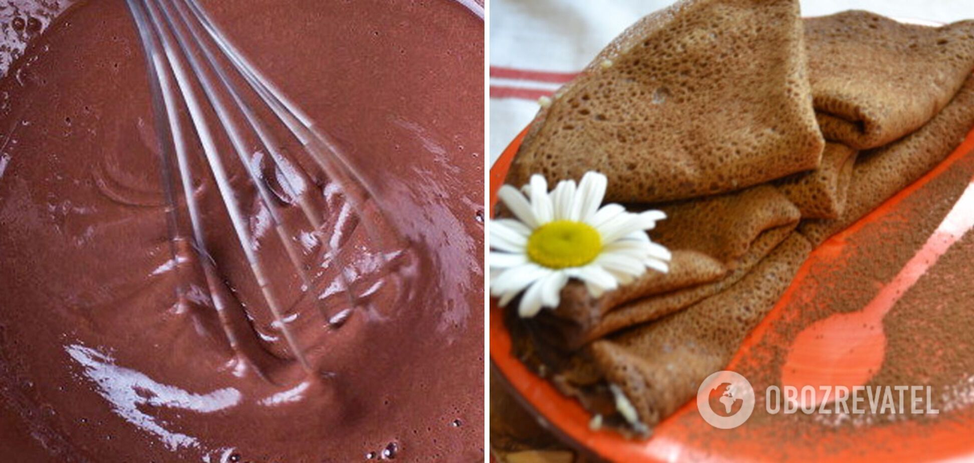 Шоколадне тісто для млинців