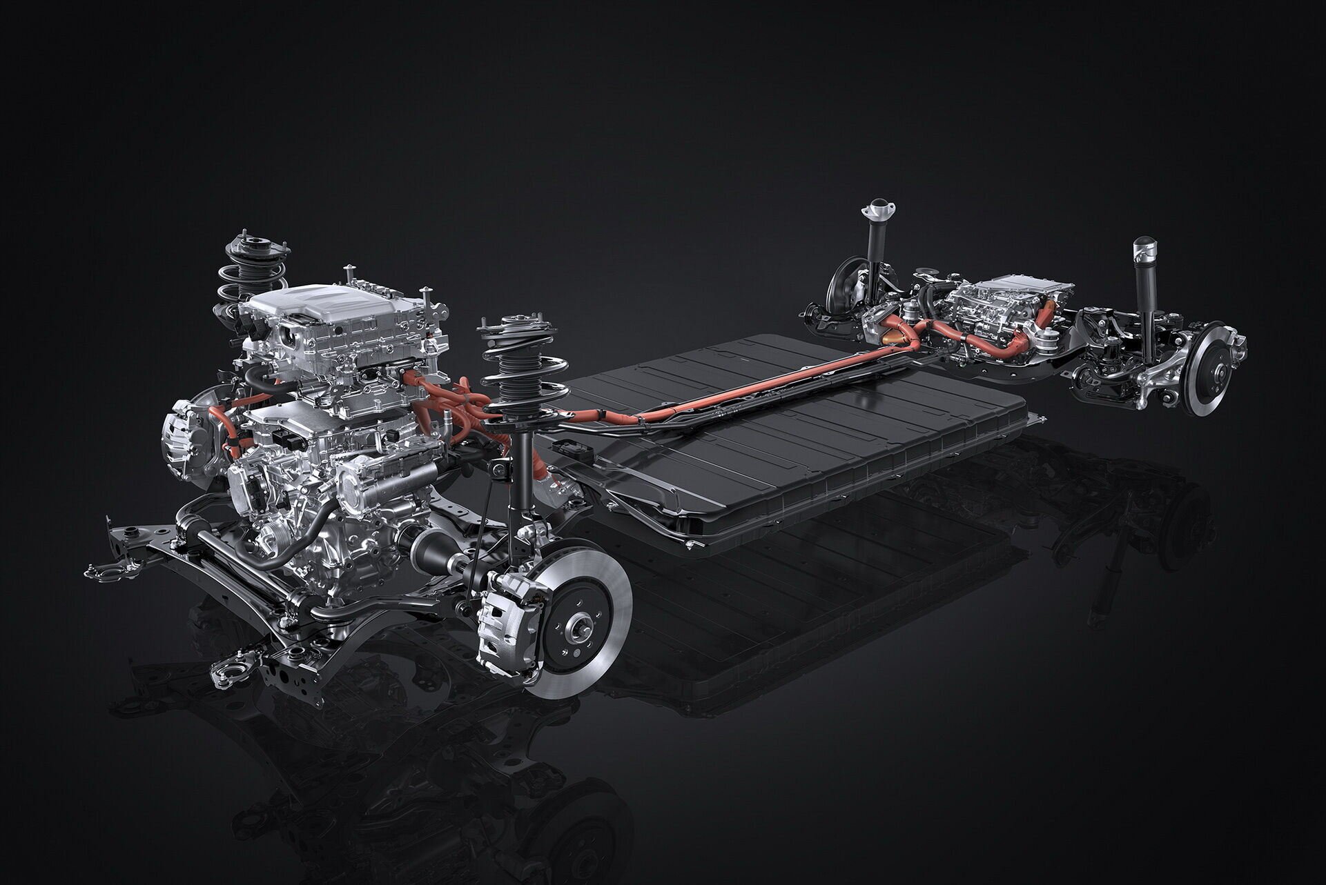 У стандартній комплектації RZ оснащений двома електромоторами потужністю 150 кВт (204 л.с.) спереду та 80 кВт (109 л.с.) – ззаду