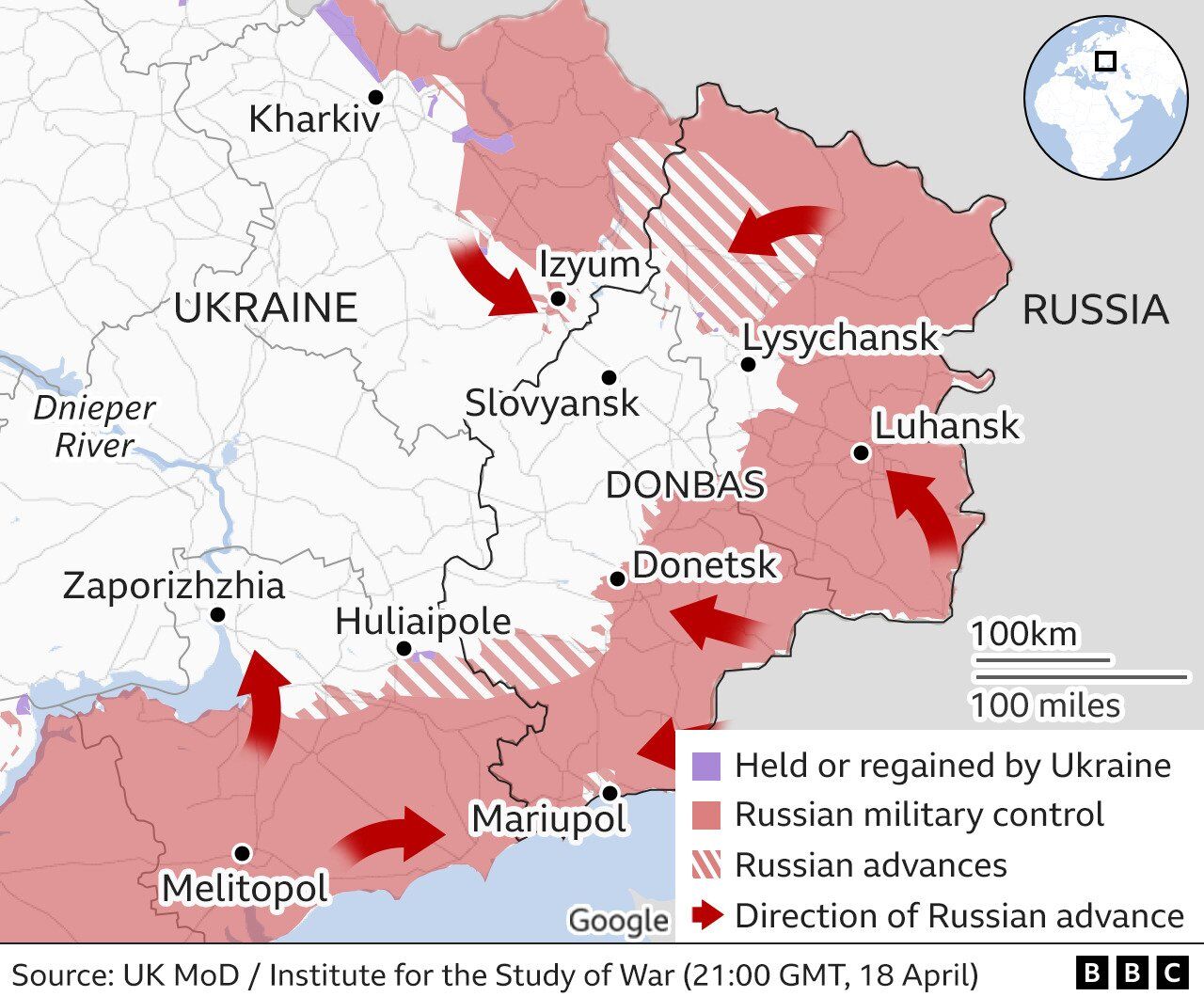 Наступ Росії на Донбасі