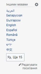 Статтю перекладено 20 мовами