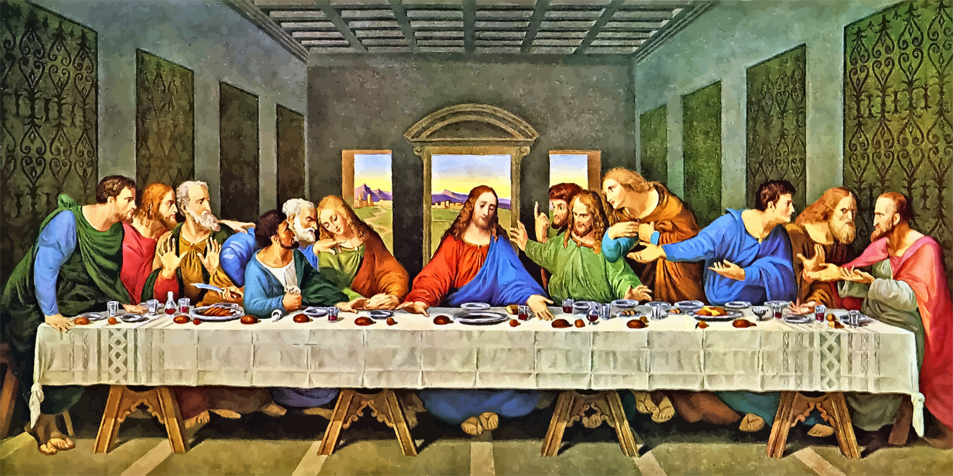 Тайная Вечеря. Картина Леонардо Да Винчи