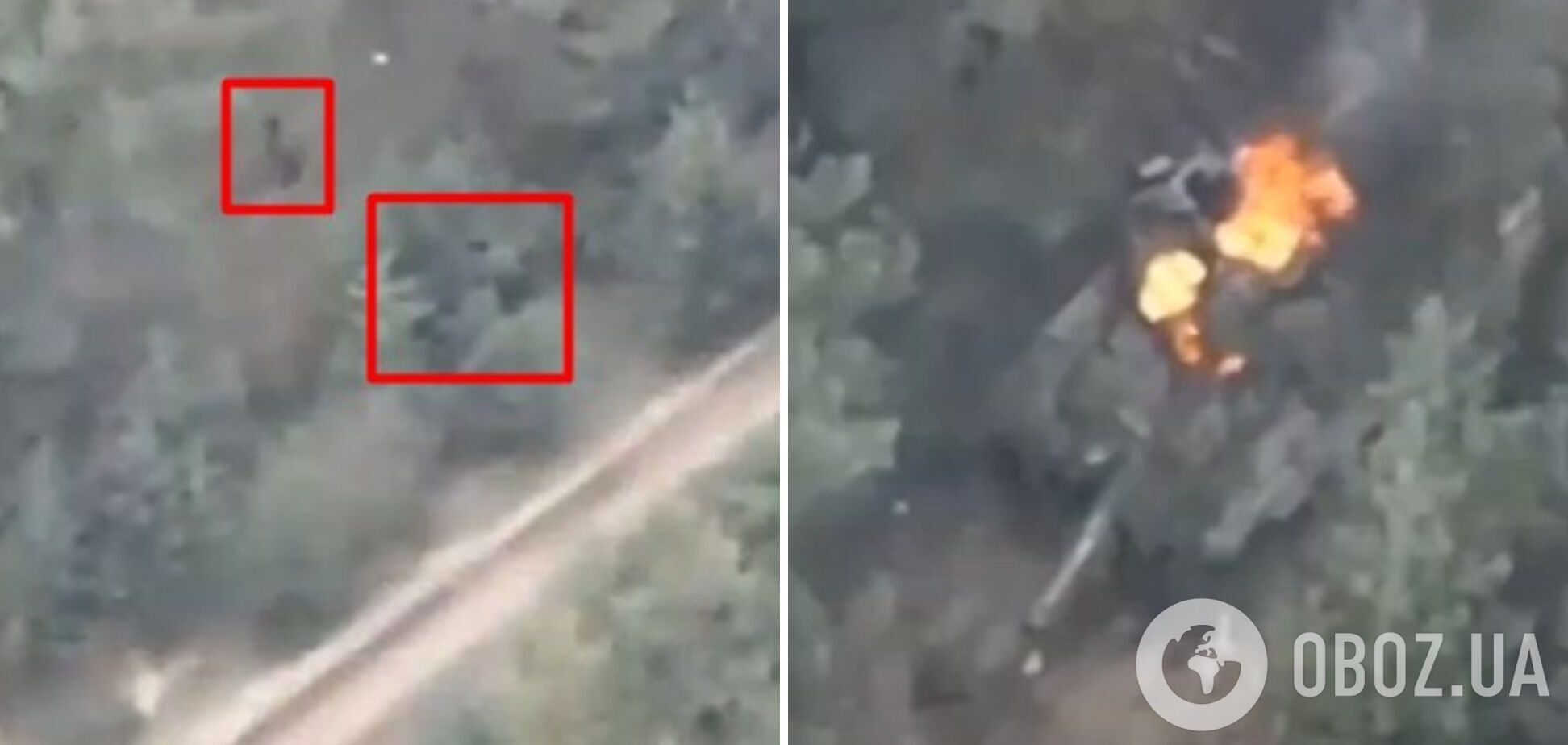 Не исключено, что российский танк сгорел вместе с оккупантами