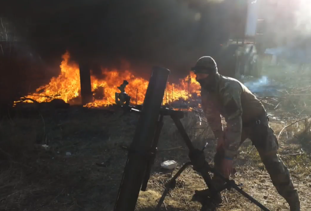 Українські воїни вступили в бій з окупантами під Красногорівкою