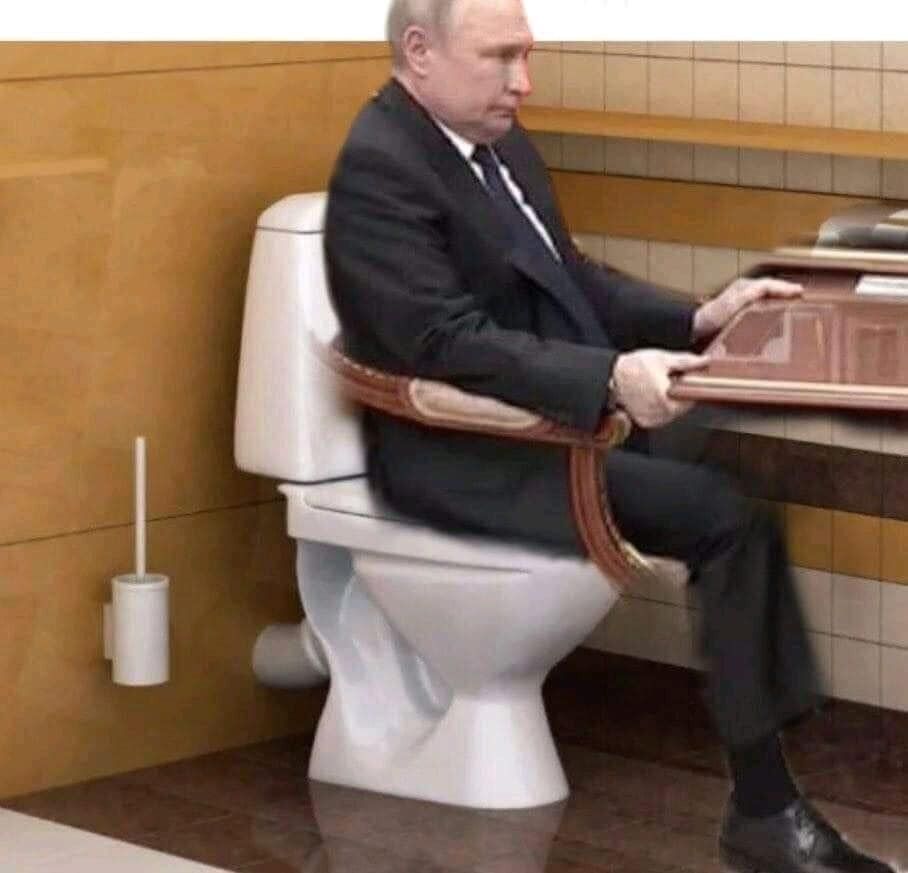 Мем на позу Путина