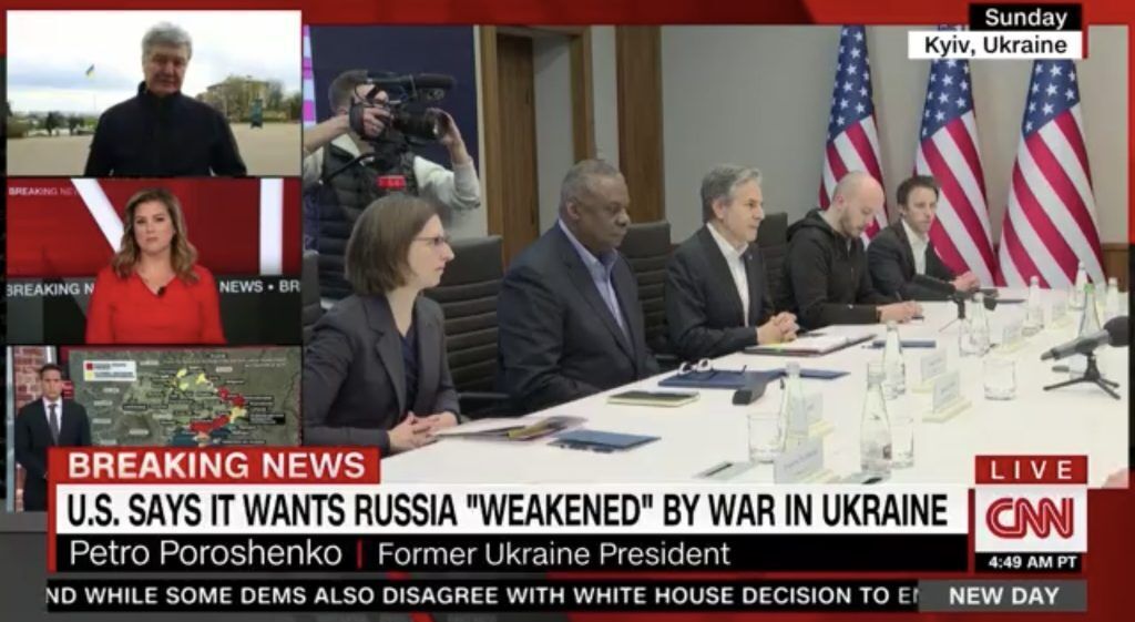 Петро Порошенко в ефірі телеканалу CNN