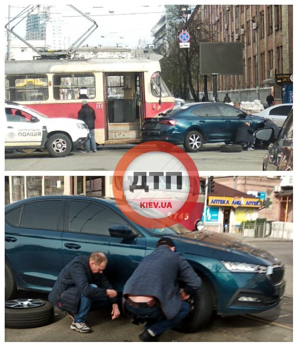 Авария произошла на улице Артема в Киеве.