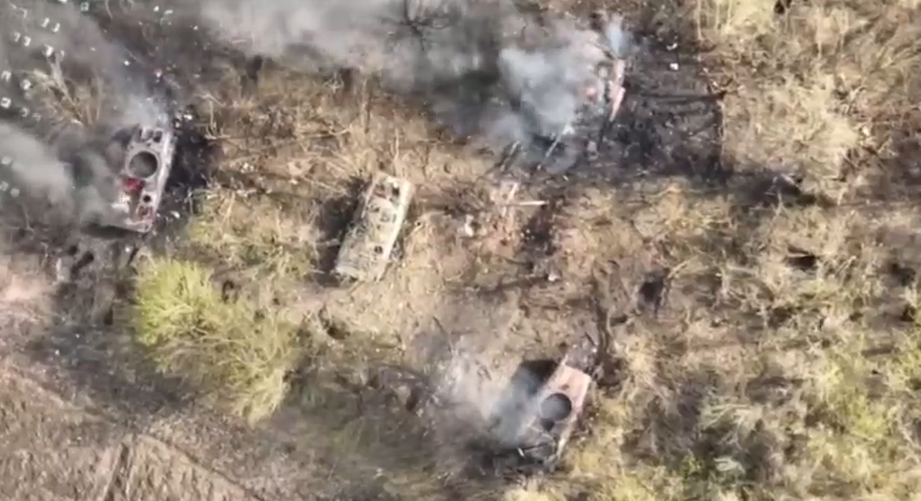 Знищено щонайменше чотири одиниці військової техніки РФ