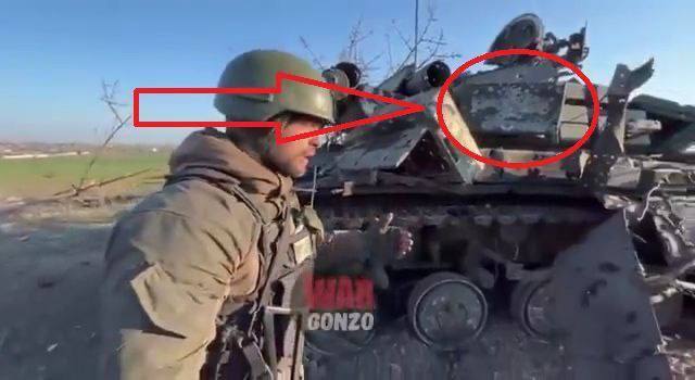 Символ Z на "украинском танке"