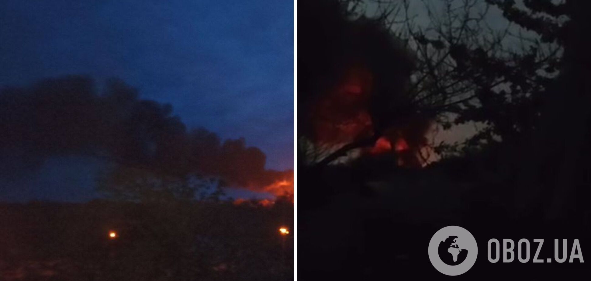 В оккупированном Донецке произошел пожар на нефтебазе