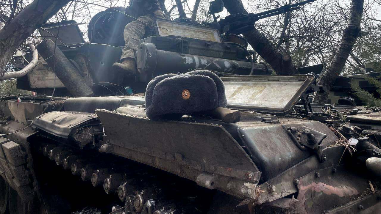 Солдат РФ забыл свою шапку