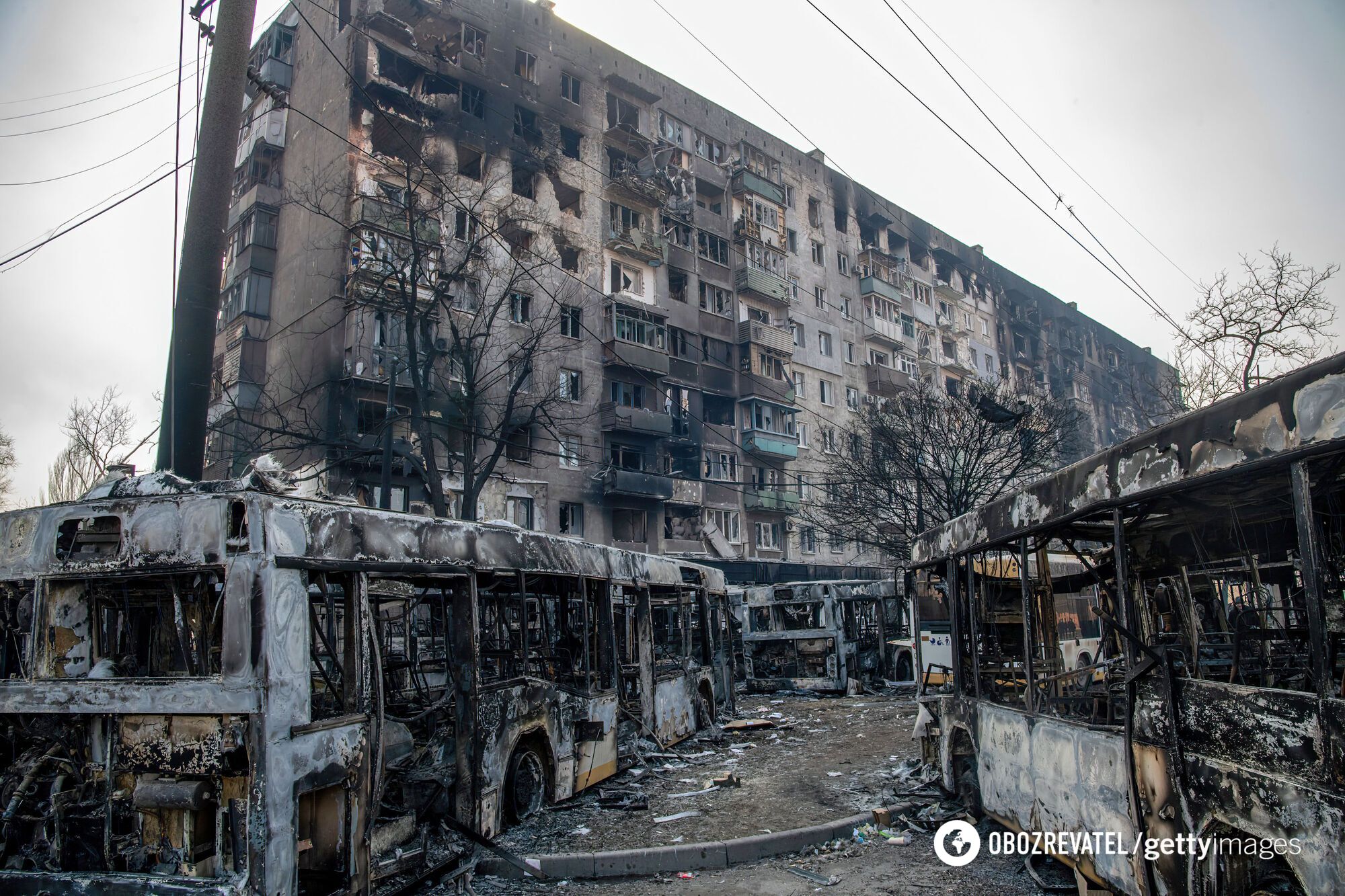 Розбомблений Маріуполь