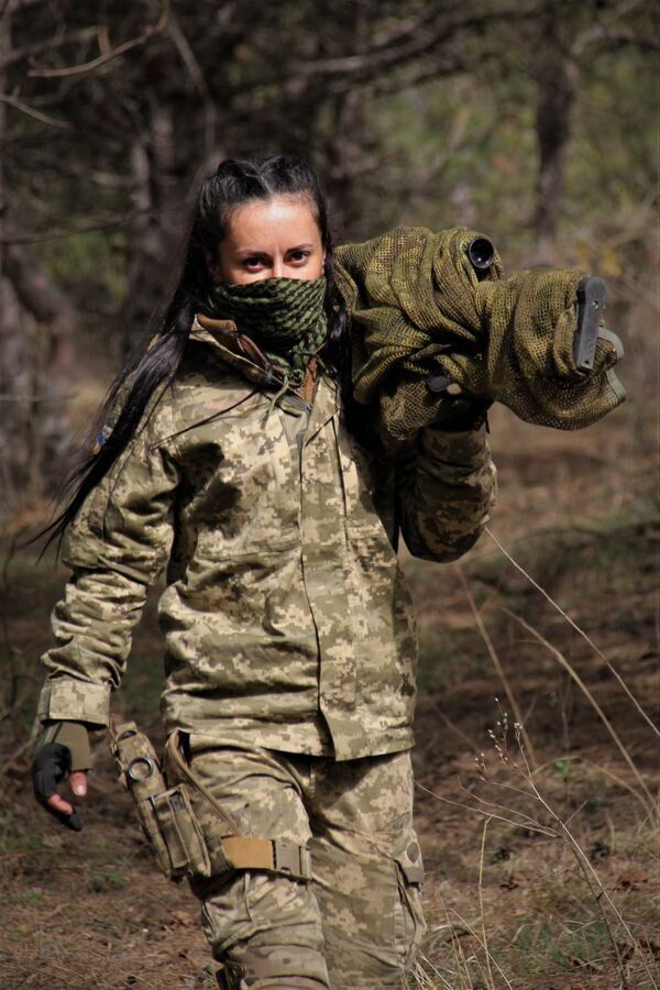 Украинская снайперша "Уголек"
