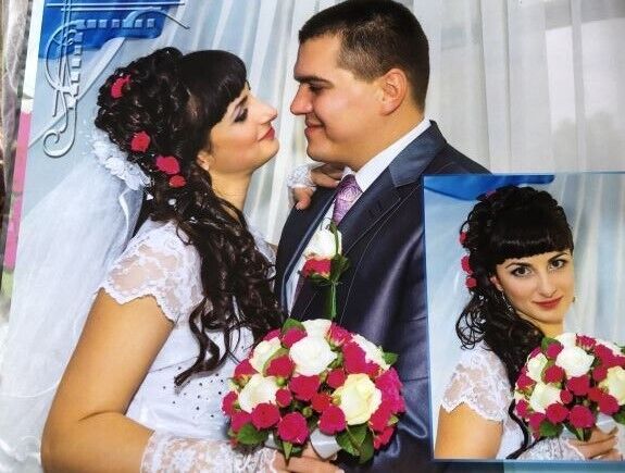 Вікторія та Богдан у день весілля