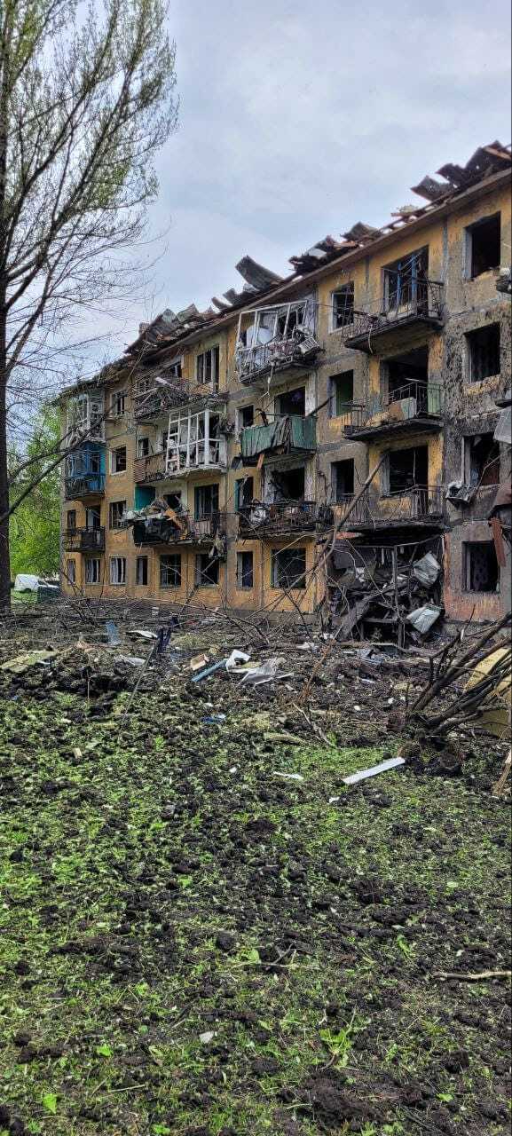 Результаты обстрела в Донецкой области 30.04
