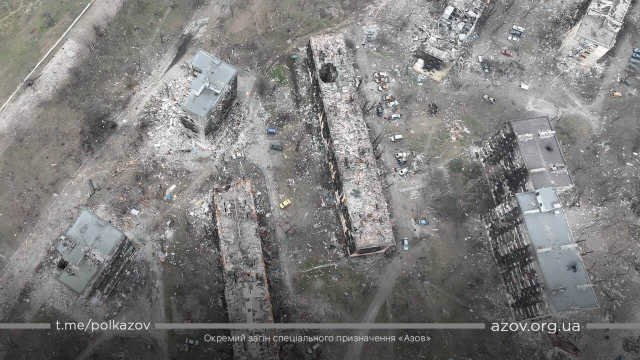 Масштаб разрушения оккупантами Мариуполя на 40-й день войны
