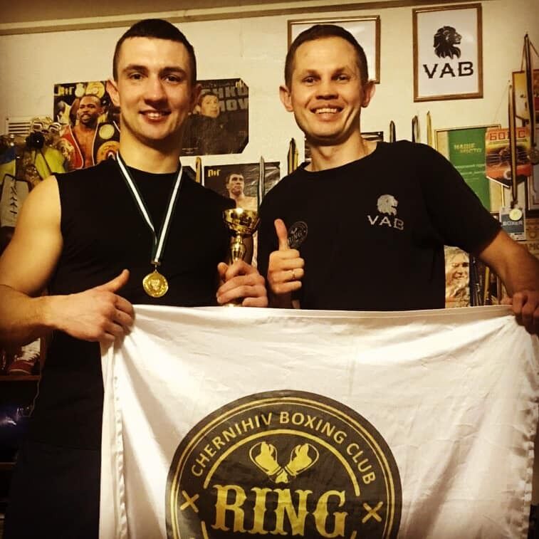 Юрій Ворона із тренером.