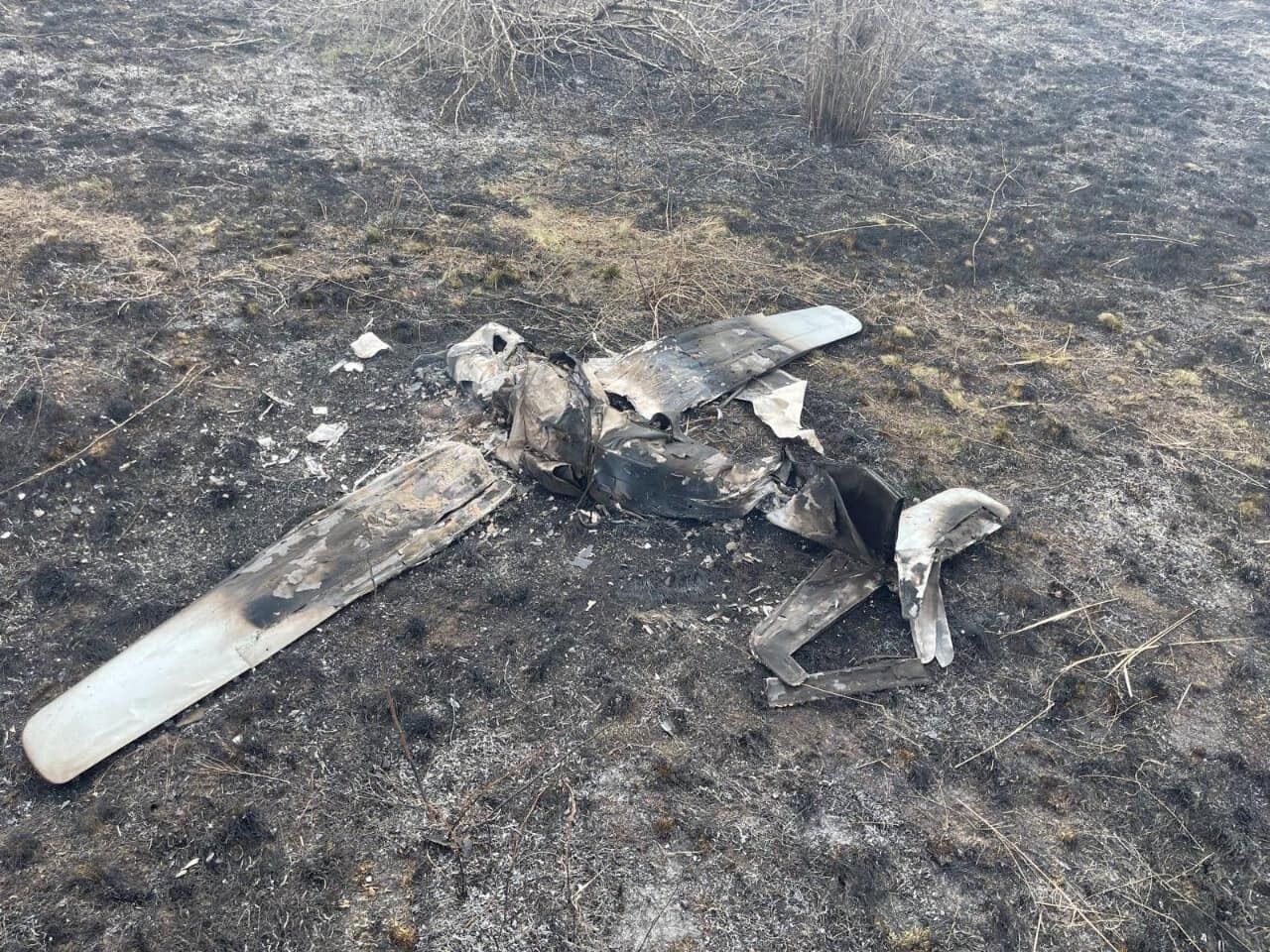 В Донецкой области сбили российский беспилотник-разведчик. Фото